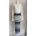 Sweet Hot Girl Knitted Suit Autumn and Winter Longsleeved Mohair Sweater High Waist Skirt Twopiece Set Female Clothes