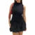 Bubble Mini Dress Y2k Summer Color Round Neck Sleeveless Ribbed Dress Going Out Club Party Dresses