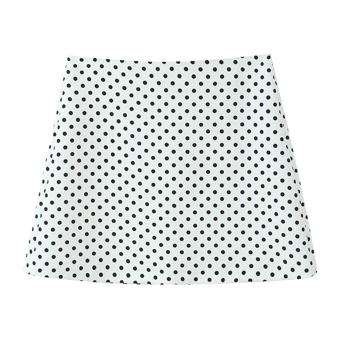 2 Piece Set Dot Printed Singlebreasted Lapel Loose Shirt Top Blouse Female Mini Pencil Skirts