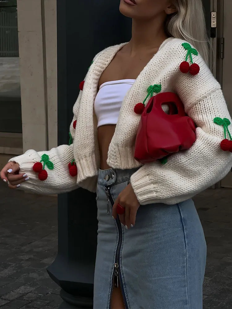 Sopia - Cherry Cardigan