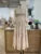 Long Dress Fairy Style Stand Up Collar Lantern Sleeves Splicing Waist Dresses Spring Autumn 1351