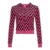 Y2k Heart Print Velvet Jacket With Hooded Pink Sweet Style Autumn Pocket Zipper Coat Retro Slim Outwear Winter