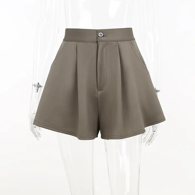High Waist Wideleg Shorts Bottom Loose Aline Short Pants Leisure Summer New Shorts