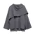 Winter New ’s Clothing Slim Fit Simple Lazy Style Scarf Cape Style Round Neck Long Sleeve Short Knitted Coat Coat