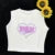 Short-sleeved T-shirt ’s Summer New Sweet Spice Print Design Sense Short Slim-fit Top