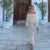 Beach Knitted Off the Shoulder Long Dress Slim Flare Sleeve Hollow Out Maxi Dresses Summer Lady Hip Package Robes