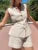 Summer Shorts 2 Piece-set Female Lace-up V-neck Sleeveless Vestidos Top and ’s High Waist Shorts Sets Outfits