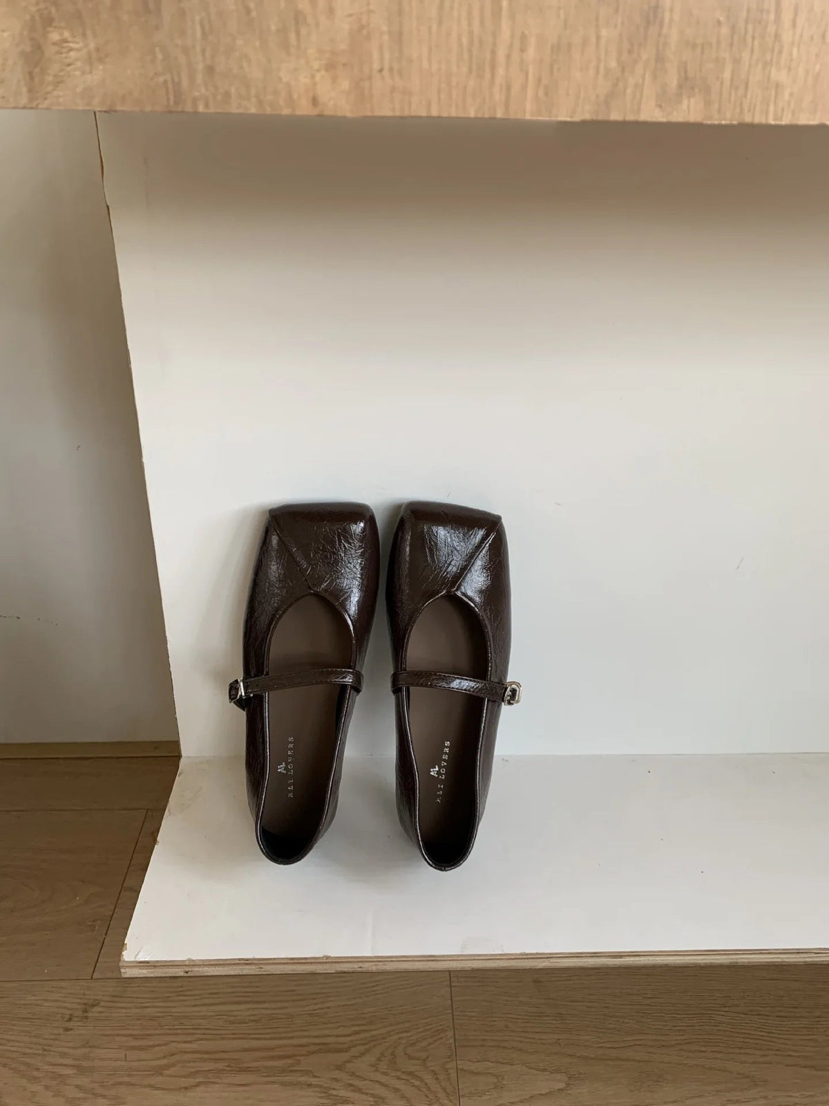 Summer Shoes Low Heels Square Toe Shallow Mouth Female Footwear Oxfords Modis Dress Leather New Rubber
