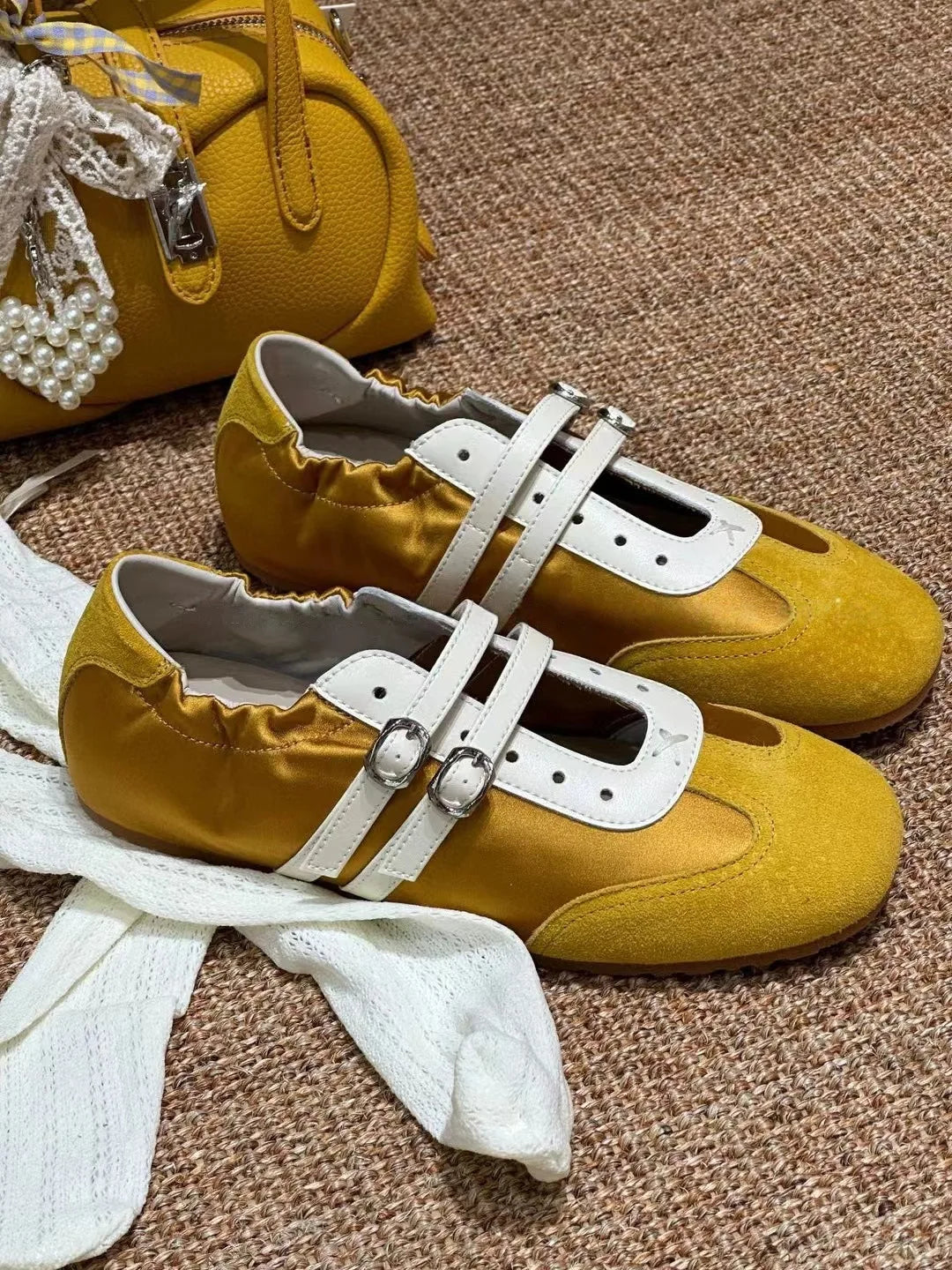 Flats Sports Shoes Sneakers Shallow Loafers Shoes Summer Walking Ballet Trend Sneakers