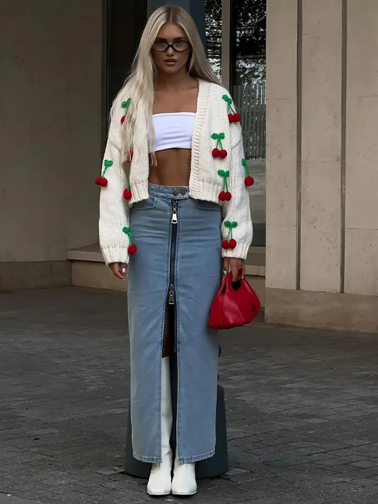 Sopia - Cherry Cardigan