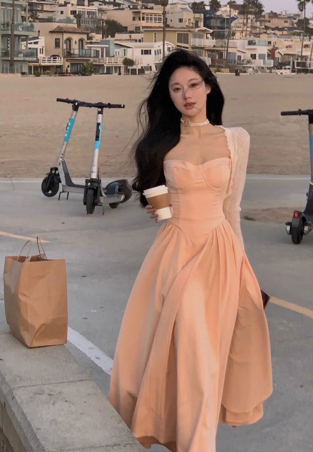 Spaghetti Strap Midi Dress Slim a Line Party Dresses Party Birthday Holiday Dress Clothing