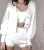 ’s 3-piece Set Korea Style White Cardigan Furry Single-breasted Button Tank Top Knitted Sweater Jumper Shorts Pants Set