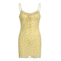 Sleeveless Sundress Mesh Bandage Mini Dress Sling Summer Party Club Bodycon Dresses
