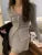 Autumn Y2k Knitted 2-piece Skirt Set Single Breasted V-neck Cardigan Pleated Mini Skirt Korean Suit Knitting Outfits