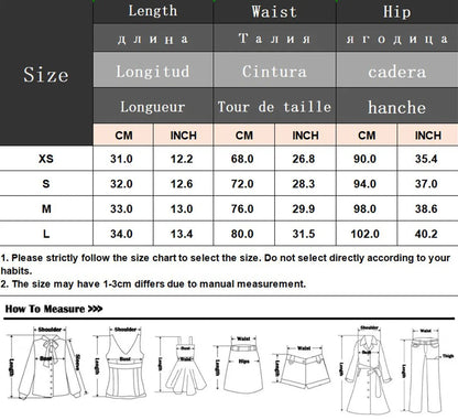 Summer Woman Stripe Slim Mini Skirts Side Zipper Stripe Skirt Low Waist Pleated Skirt With Lining Shorts