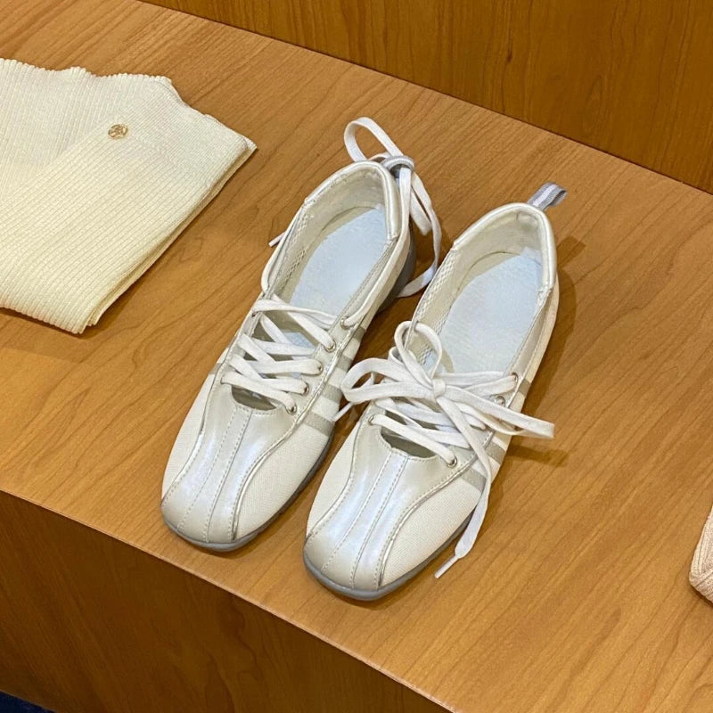 Autumn Black Ballet Shoes Flat Cross Strap Functional Shoes Comfortable Soft Bottom Mary Jane Shoes Ballet Sneakers
