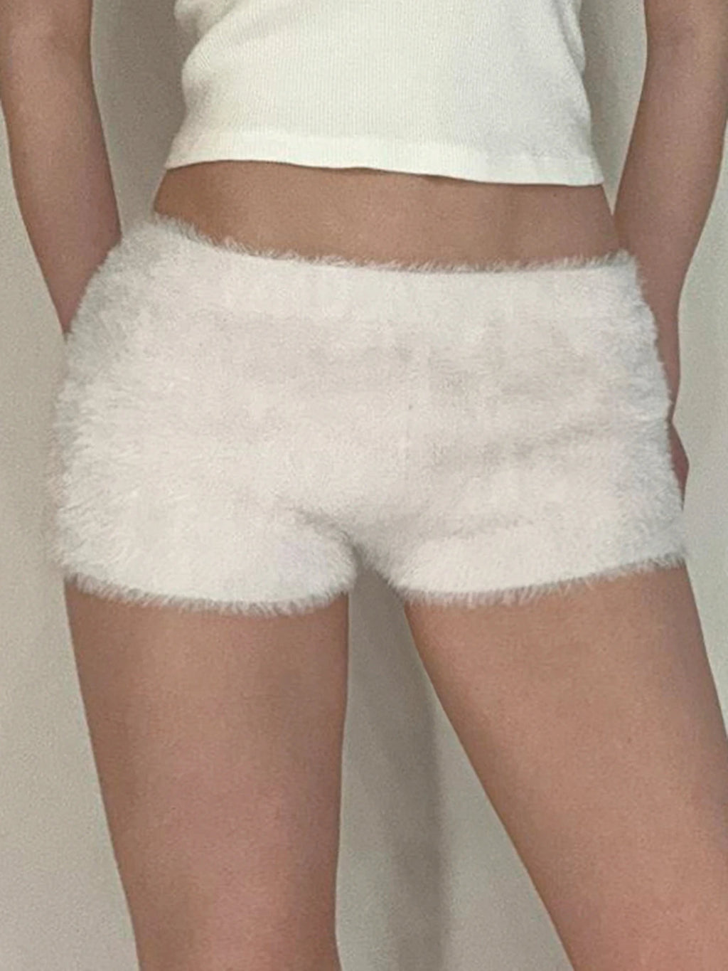 Exquisite Faux Fur Soft Simple New ��s Short Warm Fluffy Mini Pants