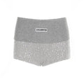 Flip Over Pit Strip Sparkling Splicing Ultra Short Pants Summer Spicy Girl High Waist Slimming Wrap Hip Hot Shorts