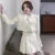 Tweed Suit 2-piece Skirt Set Autumn Winter New French Style Cropped Jacket Coat Mini Skirt Korean Female Outfits