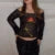Flower Long Sleeve Knitted Crop Tops Aesthetic See Through Sweater Tees 90s Y2k Gyaru Crop Tops Jumpers Cottage Clothes