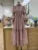 Long Dress Fairy Style Stand Up Collar Lantern Sleeves Splicing Waist Dresses Spring Autumn 1351