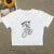 ’s T-shirt Hot Sell Motorcycle and Monogram Print Custom T-shirt Baby Tee