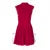 Sleeveless Folds Mini Dress ’s Color High Waist Outfits Half Turtleneck Club Party Dress A-line