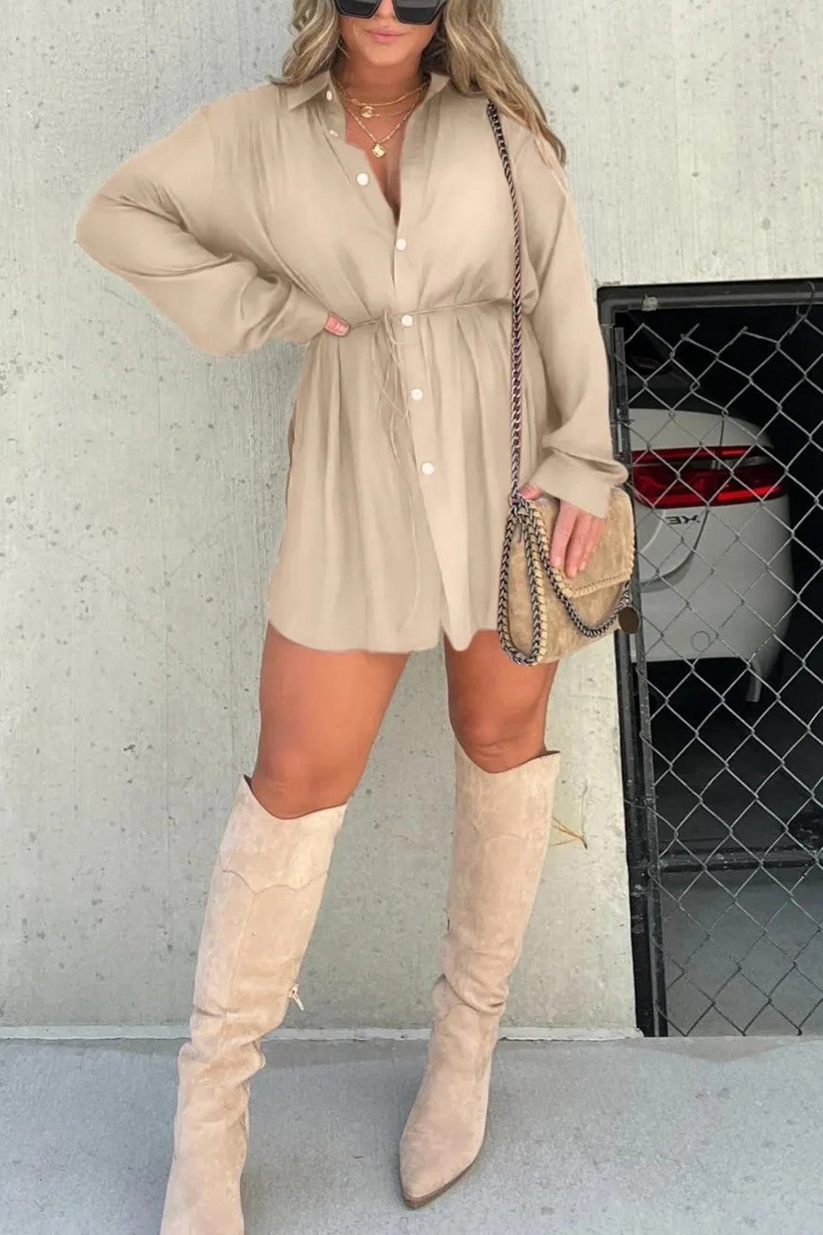 Fake Two-piece Blouse Rompers
