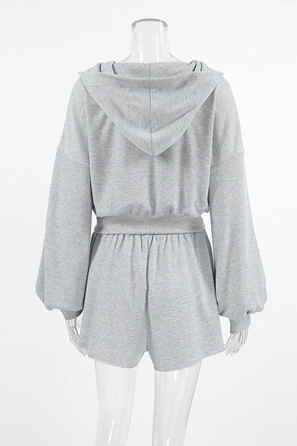Hoodie Crop Top Shorts Set