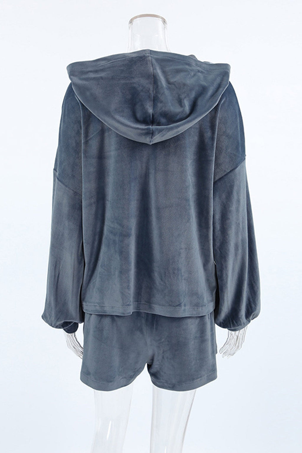 Hoodie Crop Top Shorts Set