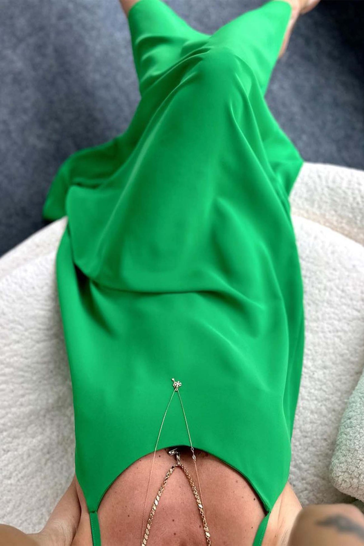 Color A-line Sleeveless Midi Dress