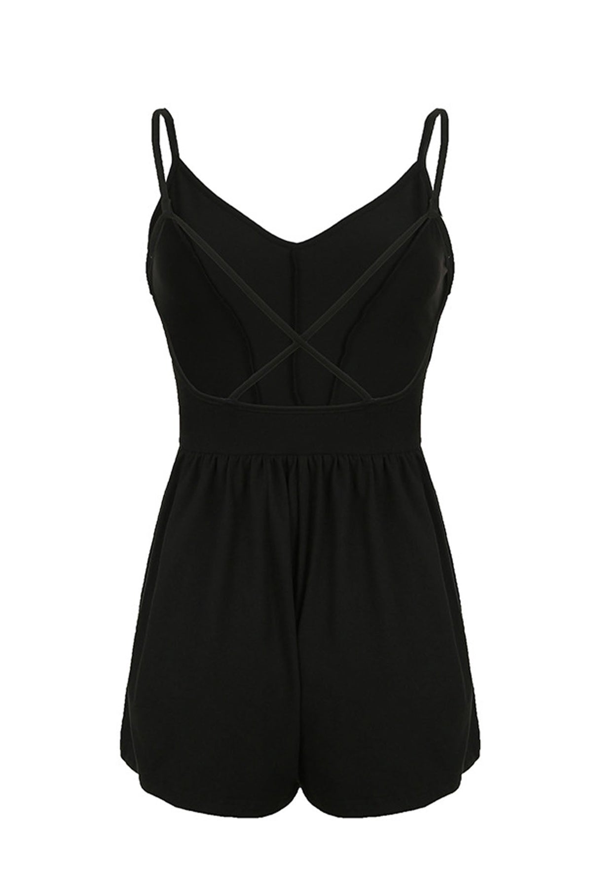 Color Backless Suspender Rompers