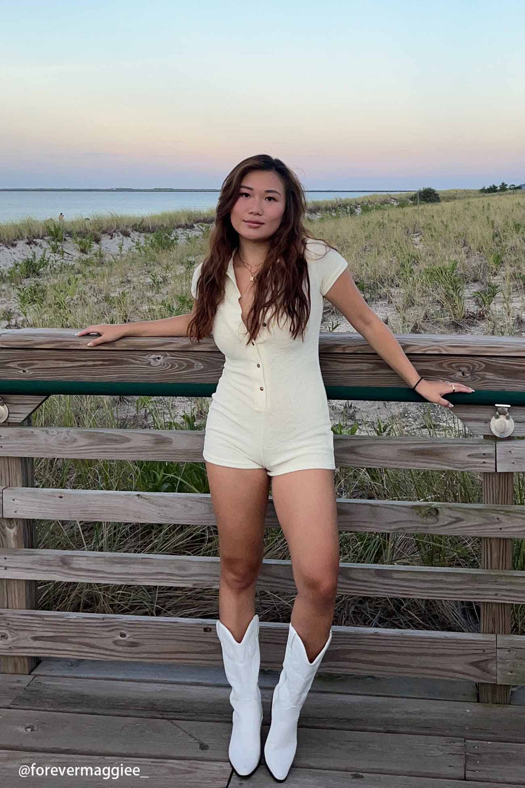 Color Button Lapel Short Sleeve Rompers
