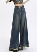 Stylish Blue Pockets High Waist Denim Pants Summer Pp015