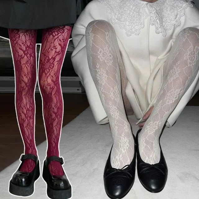 Mesh See Through Pantyhose Fishnet Stockings Japanese Style Hot Bodycon Colorful Lingerie Accessories