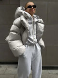 Thick Parkas Long Sleeve Top Autumn Winter Warm Coat ’s Street Hoodies Woman Cotton-padded Jacket