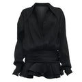 White Chiffon Mini Dress for Loose Oversized Pleated Mini Dress See-through Summer Beach Shirt Dress