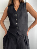 2 Piece-set Wide Leg Trousers Patchwork High Waist Straight Legg Outfits Vestidos ’s Pants Sets