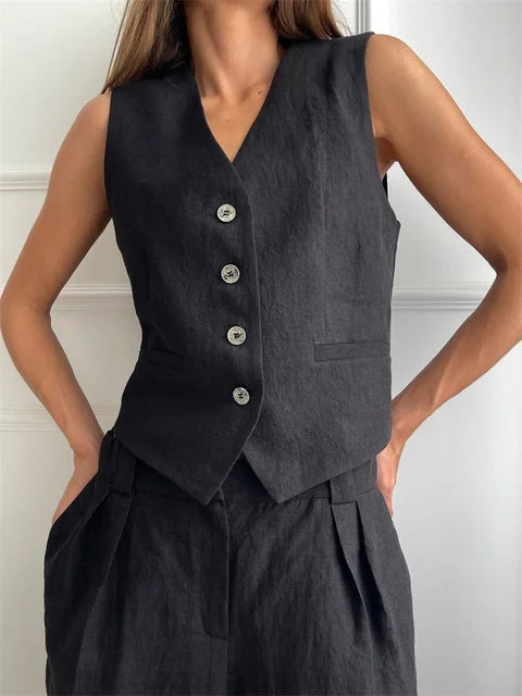 2 Piece-set Wide Leg Trousers Patchwork High Waist Straight Legg Outfits Vestidos ’s Pants Sets