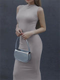 For Sleeveless Maxi Dress Slim Off-shoulder High Street Bodycon Dress Party Gown Summer Maxi Dress