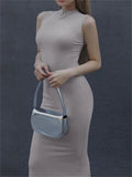 For Sleeveless Maxi Dress Slim Off-shoulder High Street Bodycon Dress Party Gown Summer Maxi Dress