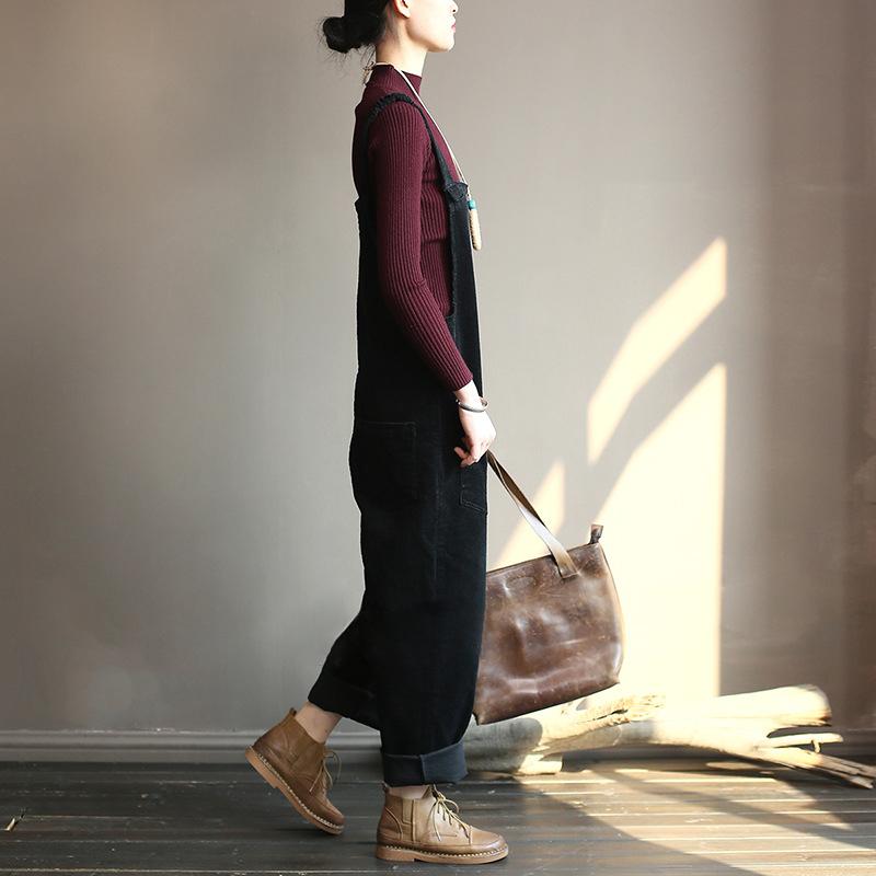 - Corduroy Loose Overall Op1014