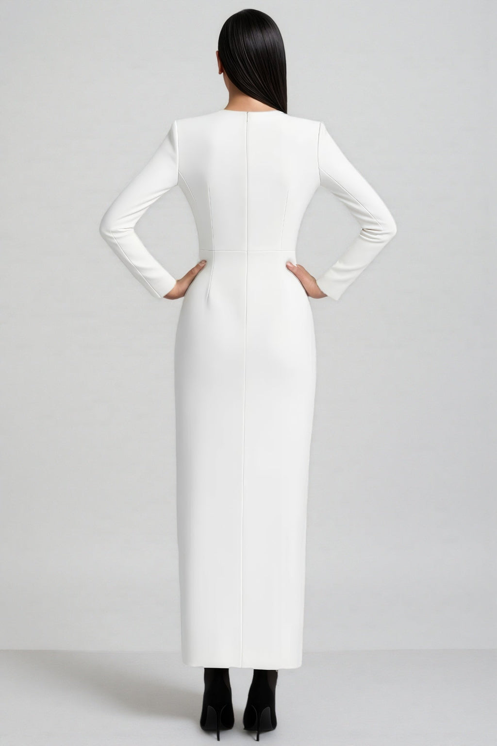 Marglt Embellished Slit Maxi Dress