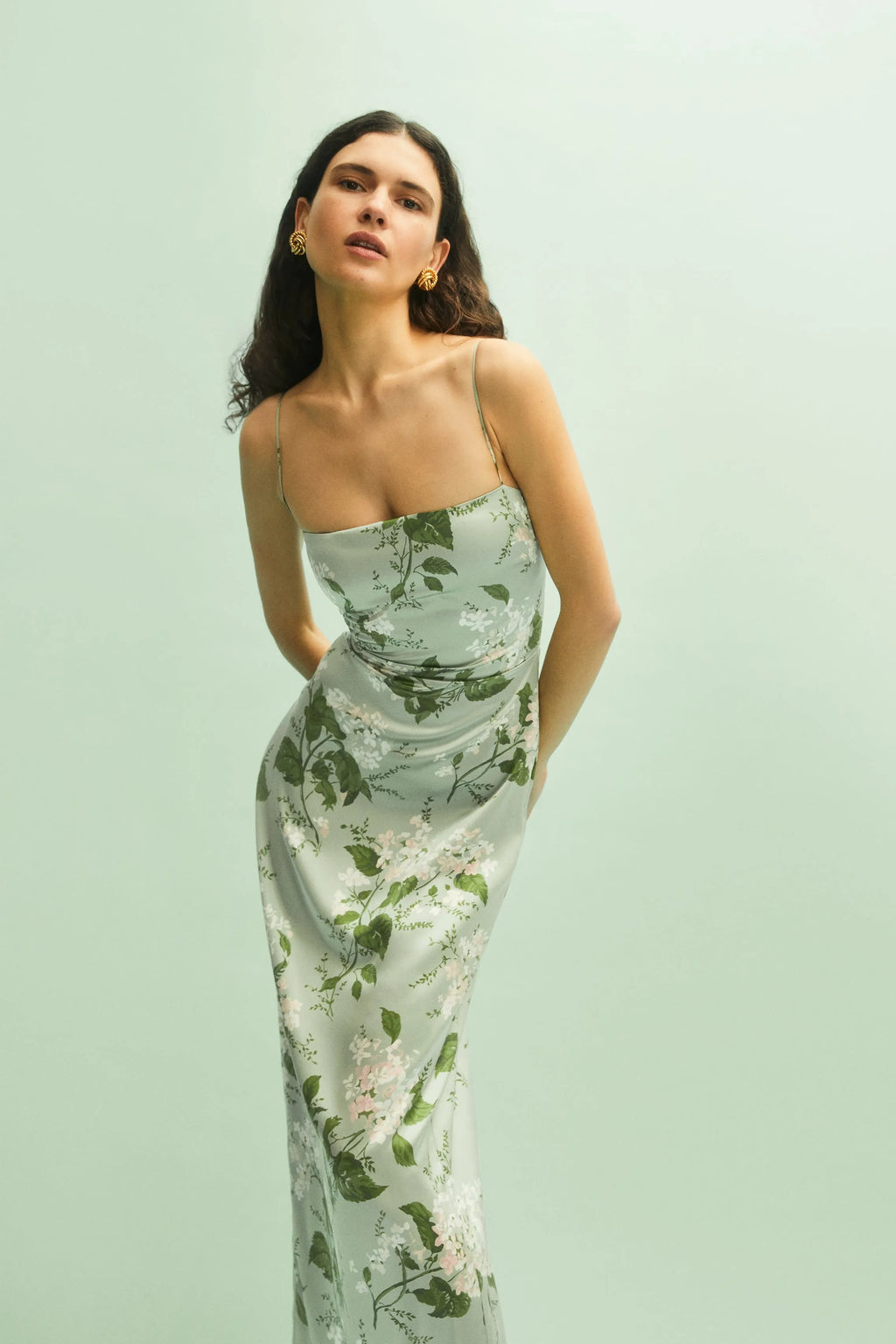 Satin Cami Maxi Dress