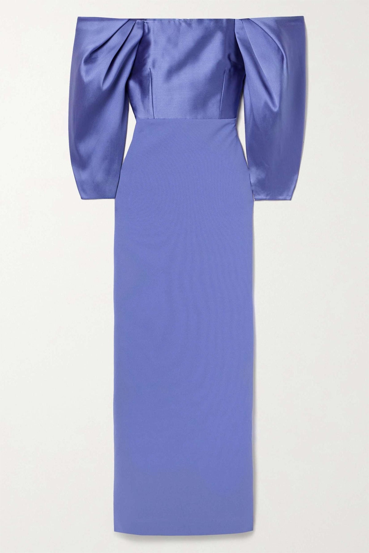 Satin Off-shoulder Maxi Dress