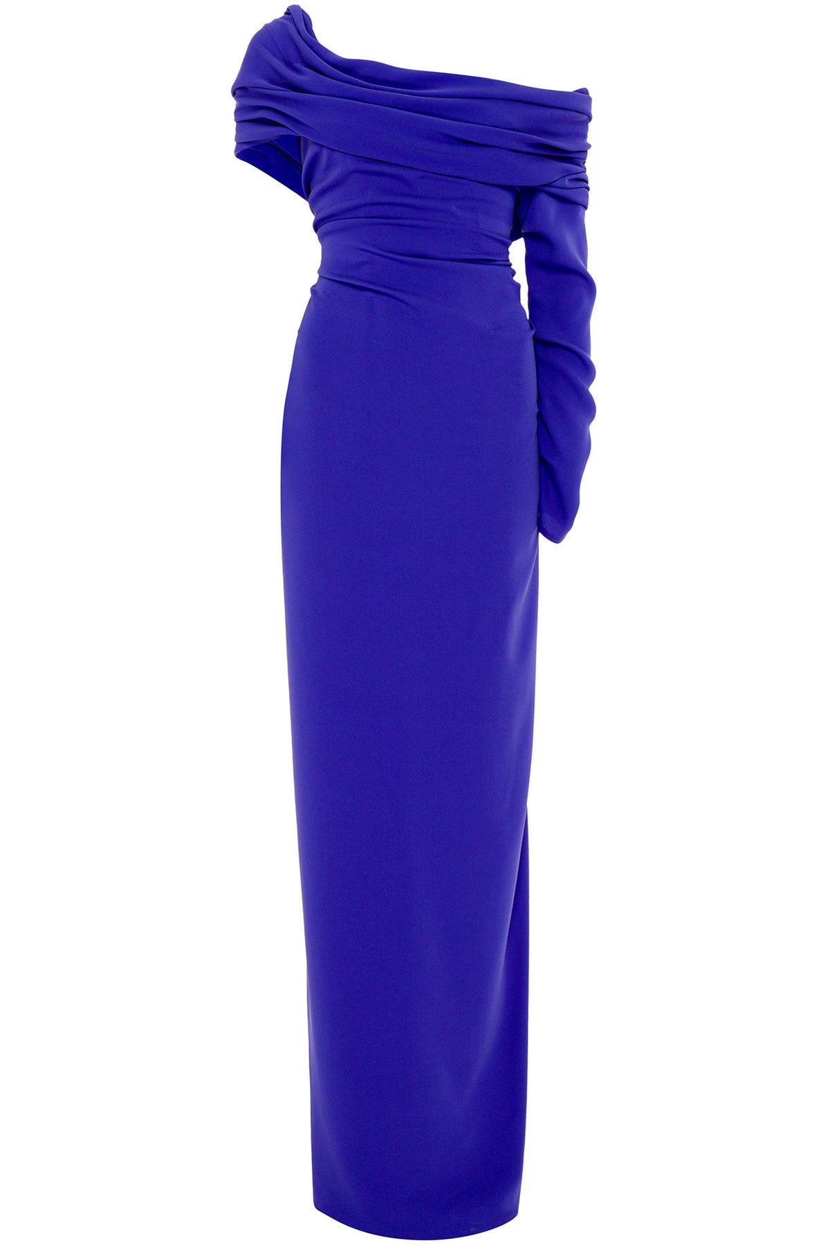 Off-shoulder Ruched Maxi Dress