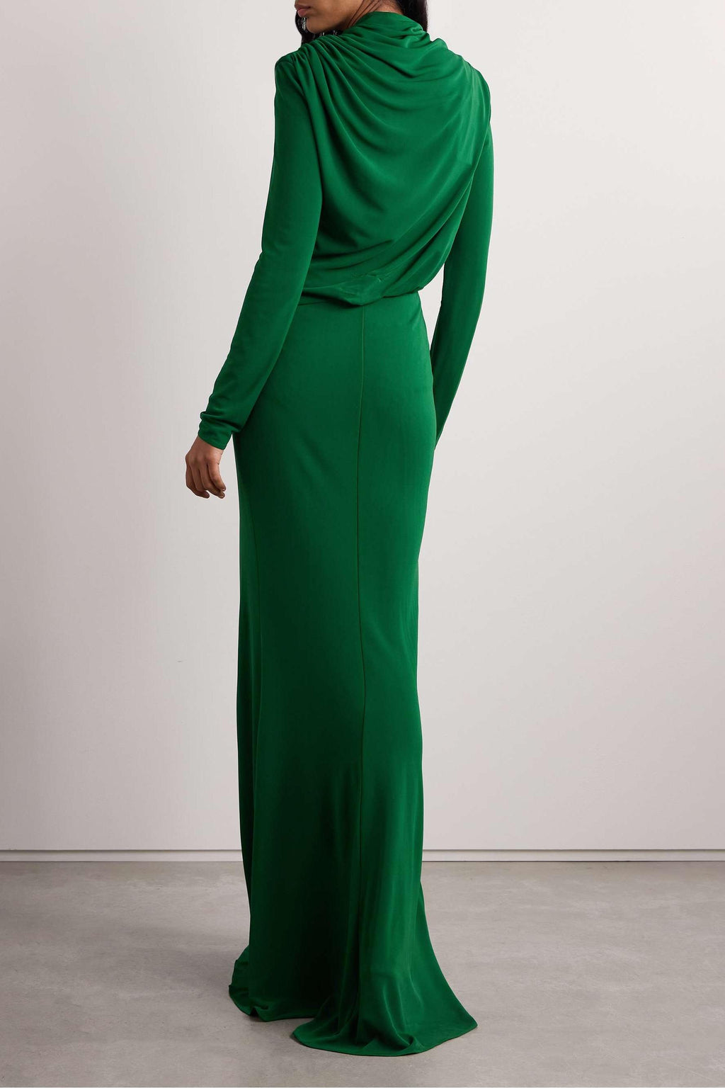 Jersey Long Sleeve Maxi Dress