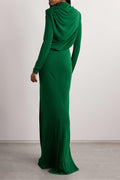 Jersey Long Sleeve Maxi Dress