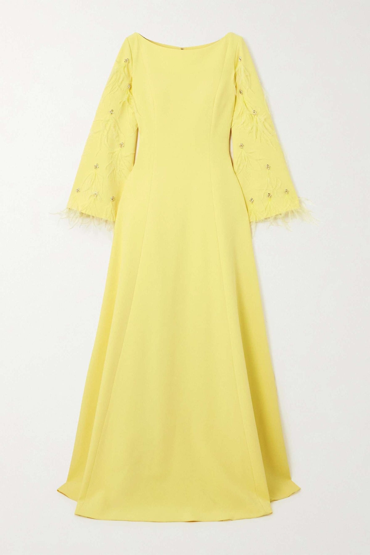 Satin Rhinestone Maxi Dress