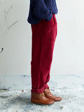 Spring Croduroy Harem Pants